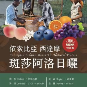 勁香團-依索比亞 西達摩 斑莎阿洛日曬5公斤裝
